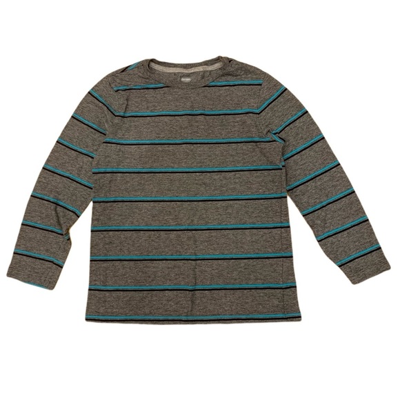 Old Navy Striped Long Sleeve Shirt Boys Size 8 - Picture 1 of 5